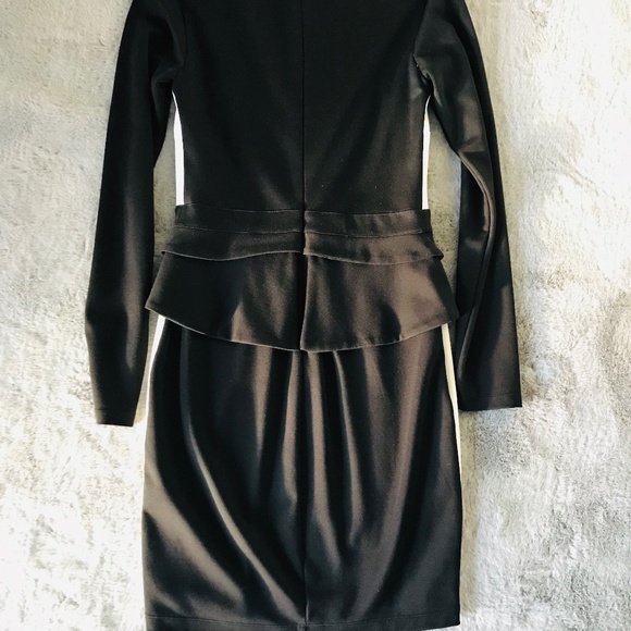 Bebe Body Con Dress With Peplum Waist - Picture 5 of 5